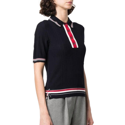 SOLA  Women Ribbon POLO shirt