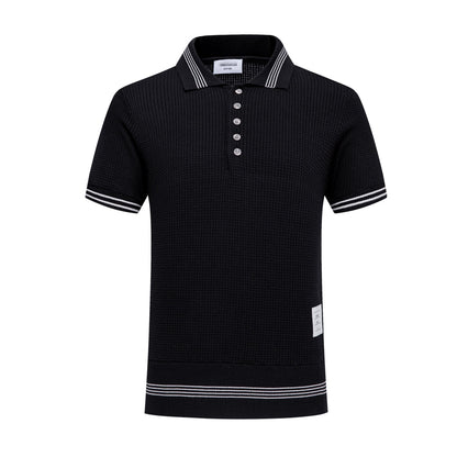 SOLA  Waffle fabric POLO Shirt