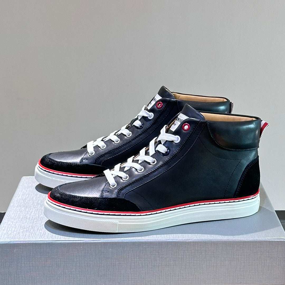 SOLA  High Top Leather Sneakers