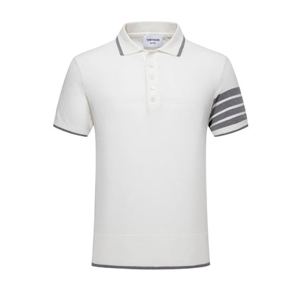 SOLA  Contrast stripes POLO Shirt