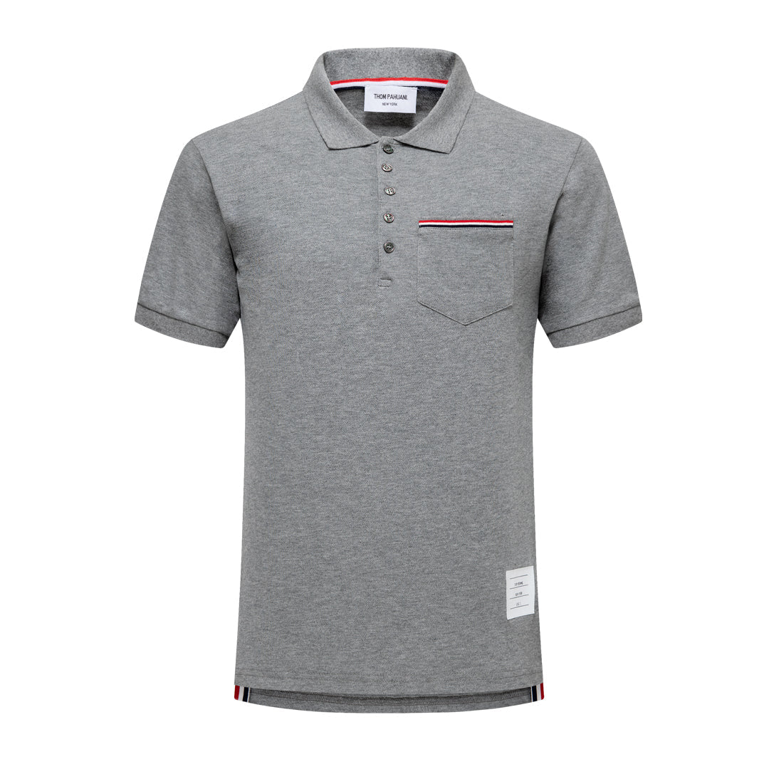 SOLA  Pocket Stripes POLO Shirt