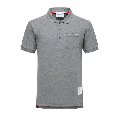 SOLA  Pocket Stripes POLO Shirt