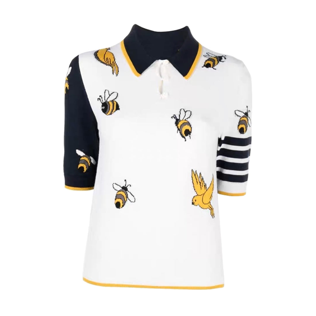 SOLA  Bee Embroidery POLO Shirt