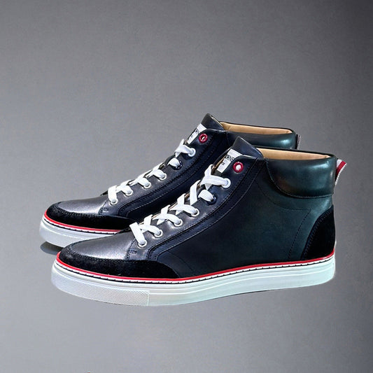 SOLA  High Top Leather Sneakers