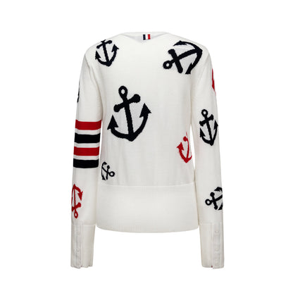 SOLA  Women Anchor print Sweaters