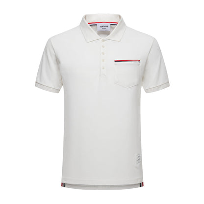 SOLA  Pocket Stripes POLO Shirt