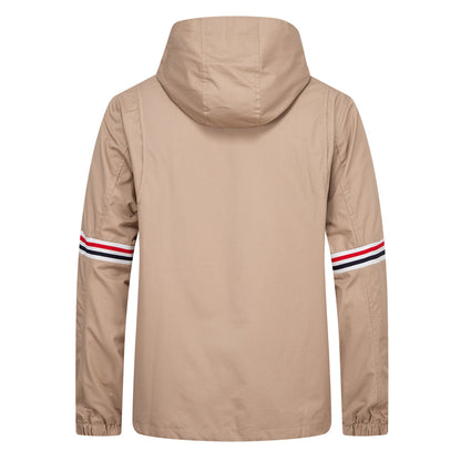 SOLA  Khaki Hooded Jacket