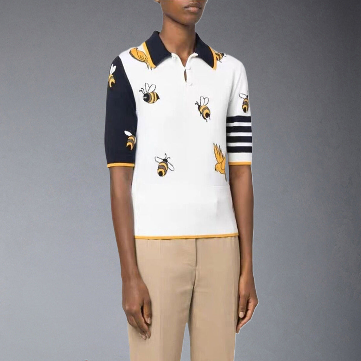 SOLA  Bee Embroidery POLO Shirt