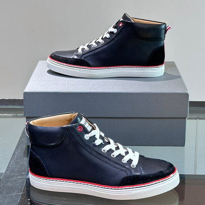 SOLA  High Top Leather Sneakers