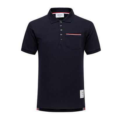 SOLA  Pocket Stripes POLO Shirt