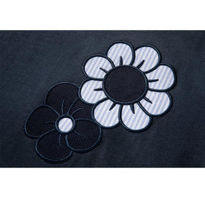 SOLA  Floral Embroidery T-shirt