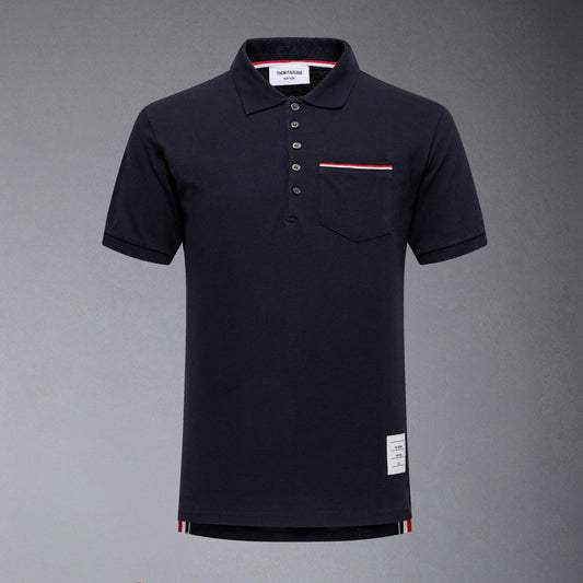 SOLA  Pocket Stripes POLO Shirt