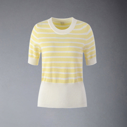 SOLA  Women Stripe T-shirt