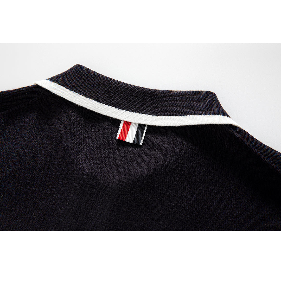 SOLA  Contrast stripes POLO Shirt