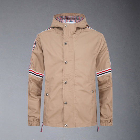 SOLA  Khaki Hooded Jacket