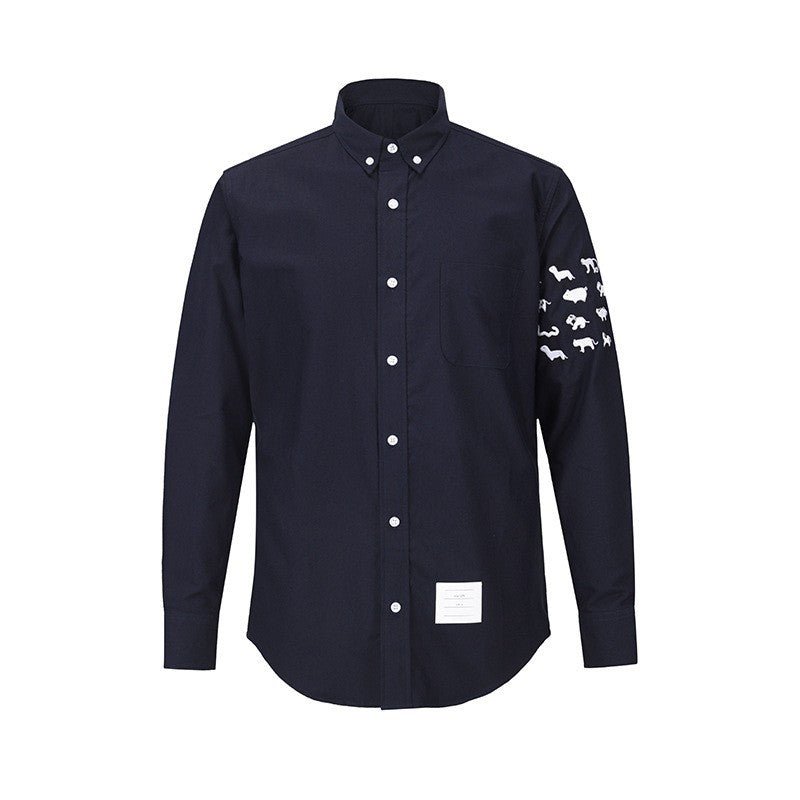 SOLA  4-Bar Embroidery Shirt